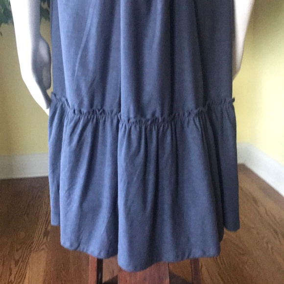 Junarose ASOS Drop Waist Cami Navy Blue Dress XL - Picture 7 of 8
